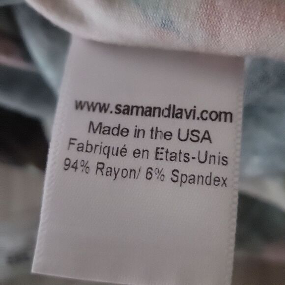 NEW Sam Lavi Nola Bodycon Dress XS Floral Print Midi Sexy Midi Coquette Boho - Picture 9 of 12